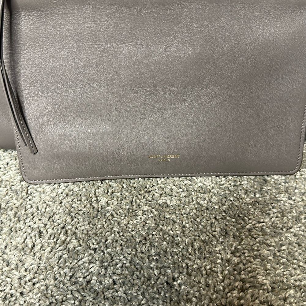 Yves Saint Laurent Gray Satchel Bag - Picture 9 of 16
